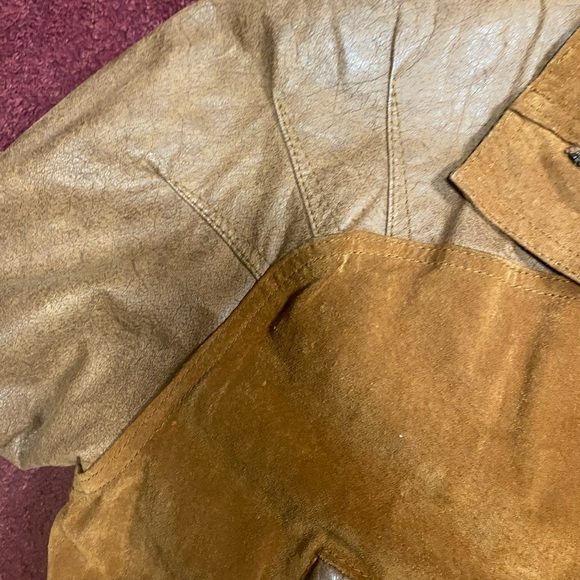 Vintage east west 
suede leather bomber
jacket euc - Picture 6 of 16